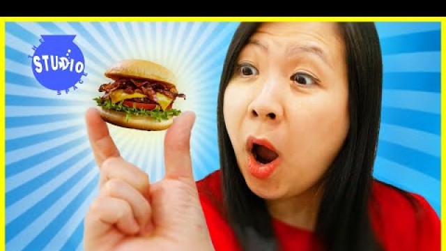 'RYAN\'S MOMMY TRIES MINI FOOD YOU CAN ACTUALLY EAT CHALLENGE !'