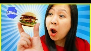 'RYAN\'S MOMMY TRIES MINI FOOD YOU CAN ACTUALLY EAT CHALLENGE !'