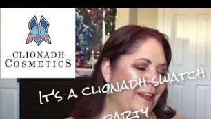 'Clionadh cosmetics haul and live swatch party'