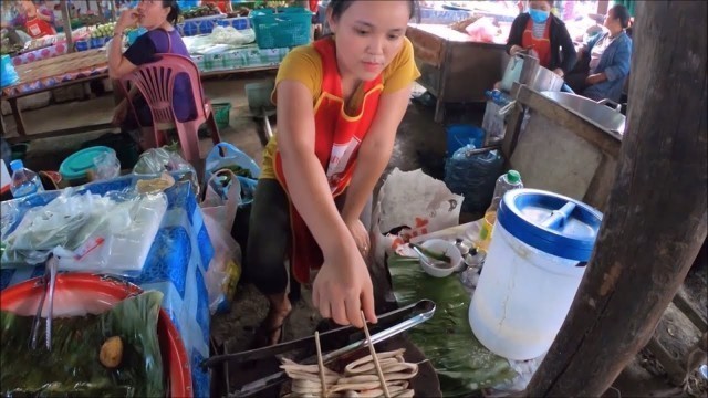 'Amazing food in Vang vieng laos market ( Vientiane province ) 