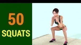 '50 Squats Challenge [Lean Legs & Butt]'