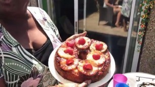 'How to make Momma Cherri\'s Pineapple Upside down cake'