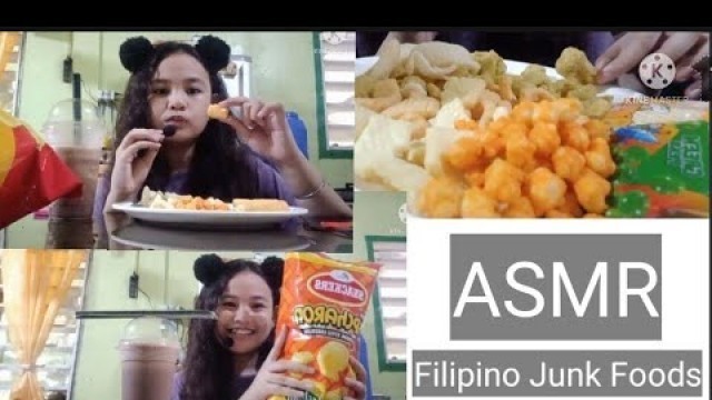'ASMR Filipino Junk Foods || KallieJewel De Leon'