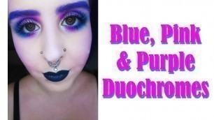 'Blue & Pink & Duochrome Purple l Morphe 35B l Clionadh Cosmetics l Baby Bat Beauty l MakeupByAnnki'