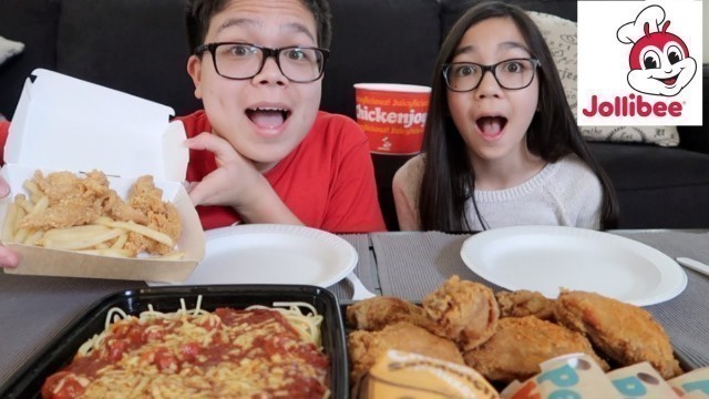 'JOLLIBEE (FILIPINO FAST FOOD) | MUKBANG (EATING SHOW)'