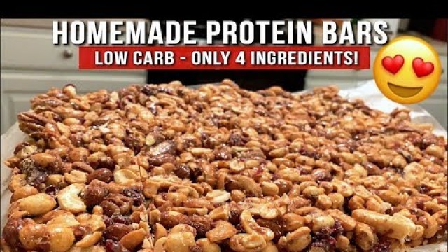 'Simple Low Carb Protein Bars - No Cooking Required!'