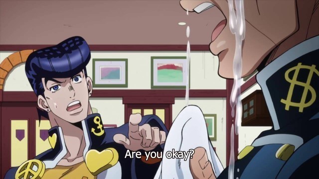 '【HD】ジョジョ: Okuyasu Eats Italian Food (Part 1)'