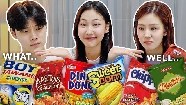 'Introducing Classic PINOY Snacks to my Korean Friends!'