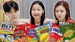 'Introducing Classic PINOY Snacks to my Korean Friends!'