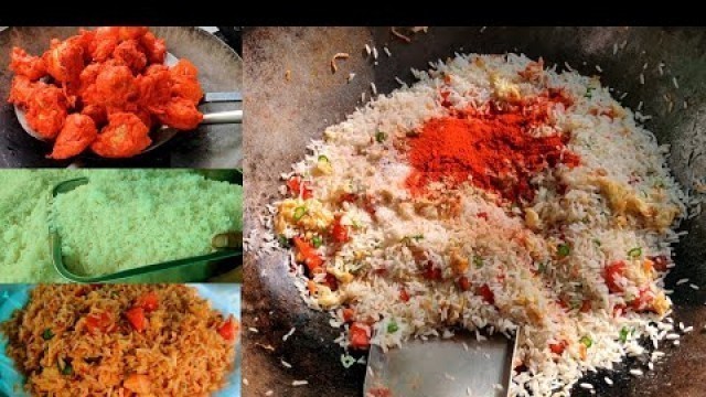 '50 Rs Only | Cheapest Chicken Fried Rice & Egg Fried Rice Full Recipe Video | Best Street Food Ever'