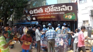 'FREE MEALS @ Hyderabad | Rudra  Foundation | Amazing Food Zone'