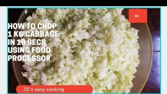 '#How to chop cabbage in food processor #easy chopping #secret ingredient to avoid fowl smell'