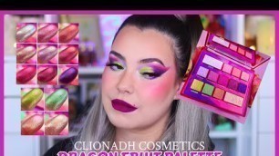 'CLIONADH COSMETICS X EMILY VIOLET MARIE DRAGON FRUIT PALETTE TUTORIAL & REVIEW'