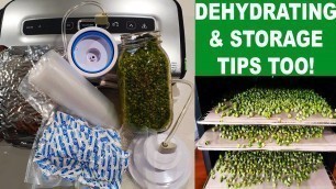 'Dehydrating Peas or Vegies. Food Storage How To & Tips.'