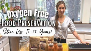 'Vacuum Sealing Glass Jars for Long Term Food Storage | Food Saver, Mylar Bags and Oxygen Absorbers'