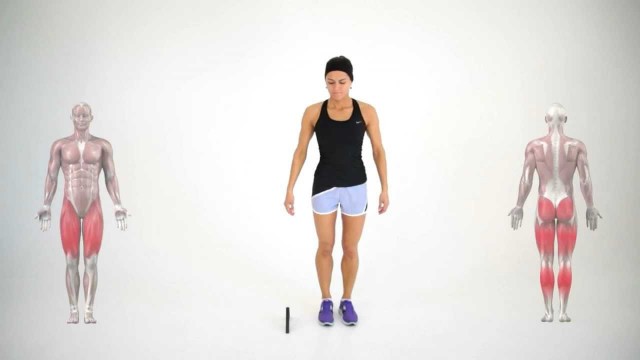 'Side to Side Jumps - Leg Exercises - Butt Exercise - Lower Body'