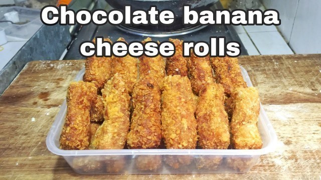 'Chocolate banana cheese rolls recipe for food business | patok na negosyo'