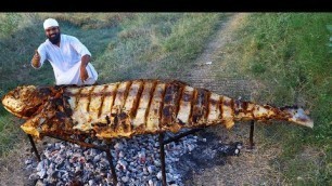 'Big Fish BBQ Recipe || Tandoori Grilled Queen Fish Recipe || Nawabs Kitchen'
