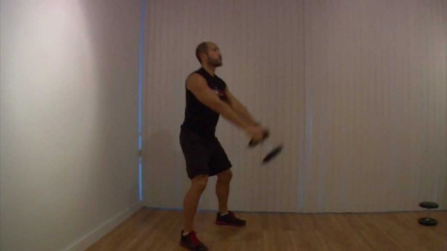 'Dumbbell Squat Swings: Full Body Exercise-Legs, Arms, Core, Butt'