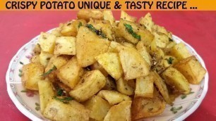 'Crispy Potato Unique Recipe | cooking Tips | Travel food junction'