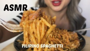 'ASMR [ Filipino Spaghetti ] Eating Sound Lets Eat'