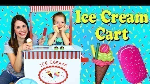 'ICE CREAM CART Toy Pretend Play Wooden Food Popsicles & Ice Cream Cones Desserts by DisneyCarToys'