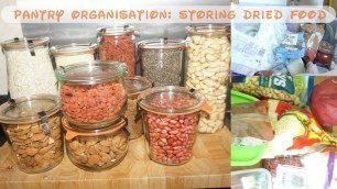 'Mini Pantry Organisation | Dry Food Storage Ideas In Weck Jars'