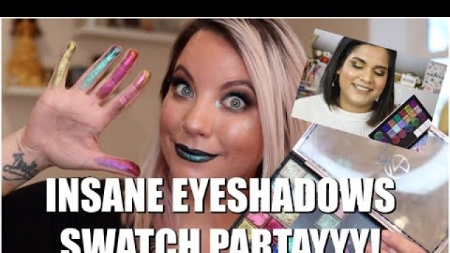 'THE MOST INSANE EYESHADOWS // SWATCH PARTY & COLLAB // CLIONADH COSMETICS'