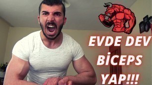 'Evde Ekipmansız Biceps Antrenmanı | İbofesör\'ün Ev Antrenmanları'