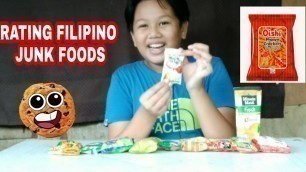 'RATING FILIPINO JUNK FOODS | DYLAN LAYGO'