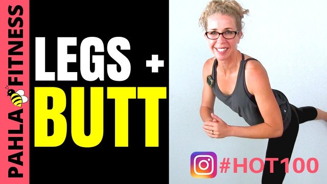 'Lean LEGS + #bootygains 10 Minute LOWER BODY Legs + Butt Interval Workout | HOT 100 Challenge Day 42'