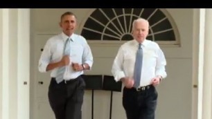 'Barack Obama and Joe Biden in White House workout'