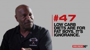 'Low carb diets are for fat boys'