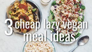 '3 cheap lazy vegan meal ideas (collab w cheap lazy vegan) | hot for food'