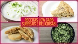 'RECEITAS SEM CARBOIDRATOS! | 6 Receitas Low Carb Fáceis de Fazer e Deliciosas!'