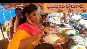 'Mouth watering  Bhimavaram Bhojanalu @ Hyderabad | indian Street Food | Amazing Food Zone'