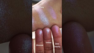 'Terra Moons Zero Gravity swatch comparison with Clionadh Cosmetics Umbra and Glimmer #shorts'