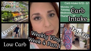'Weekly Low Carb Vlog 6/13 thru 6/19 2022 Week 4 Part I :  Food Exercise & Goals  \" Change It Up!\" 