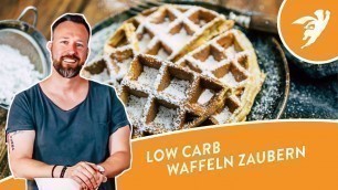 'Eiweißbombe: LOW CARB WAFFELN | Protein-Waffeln | Waffelrezept'