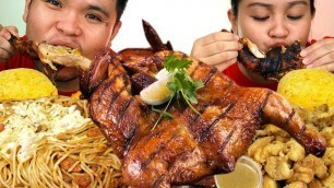 'PERI PERI CHARCOAL CHICKEN | Filipino Food Mukbang | Mukbang Philippines'