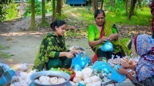 'Ifter Recipe: Eggplant Pakora, Jalebi, Ghugni Recipe - Village Street Food by Village Food Life'