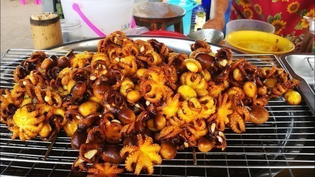 'Street food seafood Octopus and Crab : Thai food'