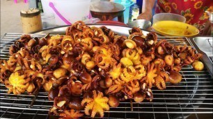 'Street food seafood Octopus and Crab : Thai food'