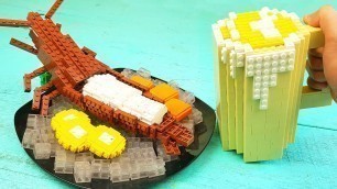 'Lego Lobster Sashimi - Lego In Real Life | Stop Motion Cooking & ASMR'