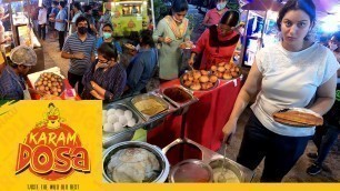 'Heavy Crowd @ KARAM DOSA, Hyderabad | కారం దోశ | Amazing Food Zone'