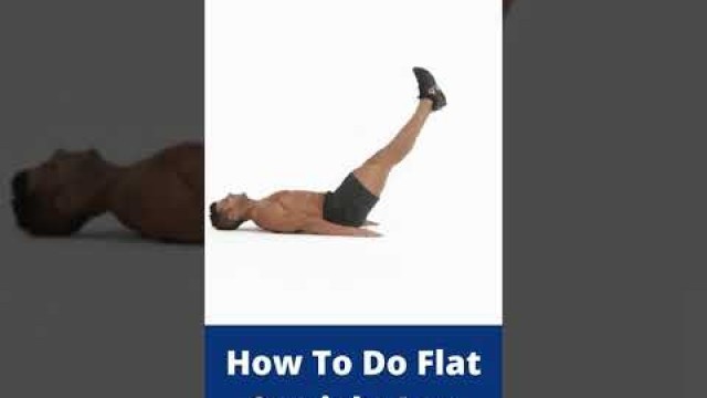 'How To Do Flat Straight Leg Raises Exercise | Abs Workout | Fitness Blender | YouTube Shorts'