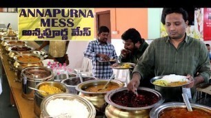 'ANNAPURNA MESS @ Madhapur, Hyderabad | Unlimited Meals | Amazing Food Zone'