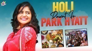 'Fun Holi Celebration With Friends | Party | Amazing Food | Surprise Meet Friends | DIML | Jyothakka'