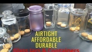 'Best Airtight Glass Food Storage Jars & Containers for Kitchen'