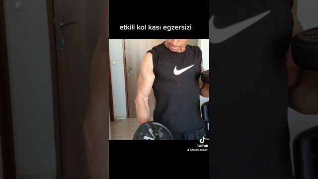 'evde etkili dambıl ile kol (biceps)kası egzersizi'